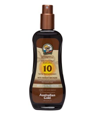 Australian Gold SPF 10 spray gel con bronzer - Protezione 237 ml N03350-01