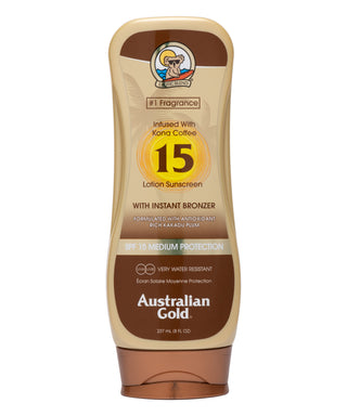 Australian Gold SPF 15 lozione con bronzer - Protezione 237 ml N03334-01