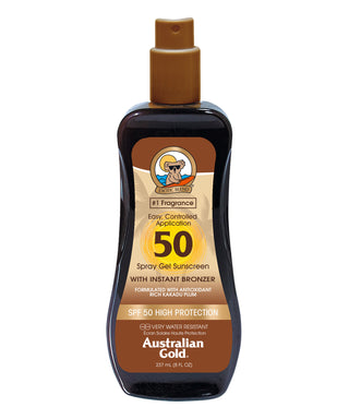 Australian Gold SPF 50 spray gel con bronzer - Protezione 237 ml N03328-01