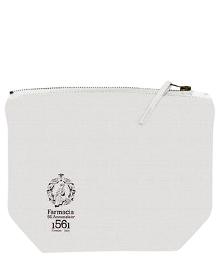 Farmacia SS. Annunziata Pochette in canvas bianca UNI N05189-01