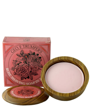 Geo F. Trumper Perfumer Sapone da barba solido alla Rosa bowl 80 g N04096-01