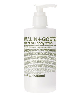 Malin+Goetz Detergente mani e corpo al rum 250 ml N04317-01