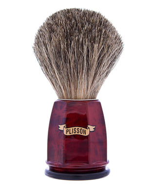 Plisson 1808 Pennello da barba rosso Russian Grey UNI N04599-01
