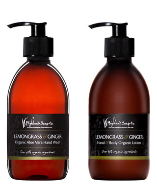 Highland Soap Co. Lemongrass & Ginger set regalo per la cura delle mani 300 ml N04102-01