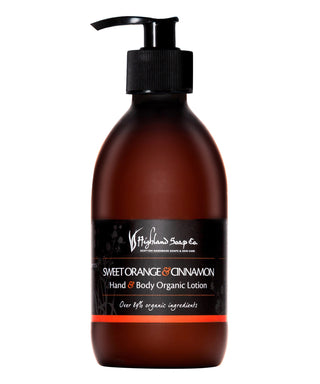Highland Soap Co. Sweet Orange & Cinnamon lozione mani e corpo 300 ml N04113-01