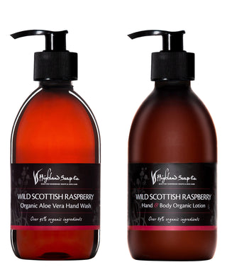 Highland Soap Co. Wild Scottish Raspberry set regalo per la cura delle mani 300 ml N04106-01