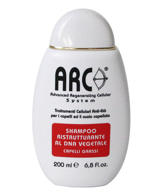 ARC Shampoo ristrutturante al DNA vegetale capelli grassi 200 ml Flacone shampoo per capelli N03166-01