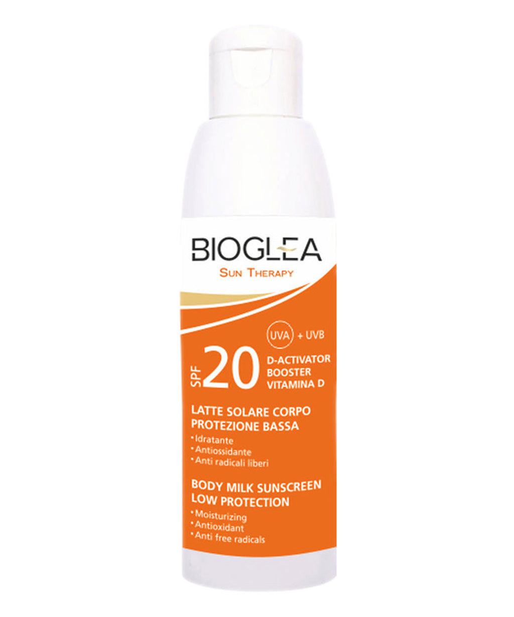Bioglea Low protection body sunscreen lotion SPF 20 – Nicchia Luxury