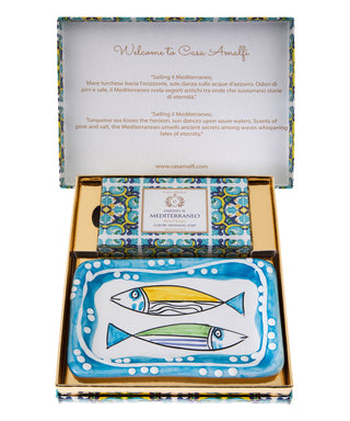 Casa Amalfi Sailing il Mediterraneo Pesciolini Saponetta Set Regalo 150 gr N06434-01