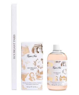 Houbigant Paris Figuier Noir Diffusore con bastoncini 500 ml Flacone profumo per ambienti ricarica N06526-02